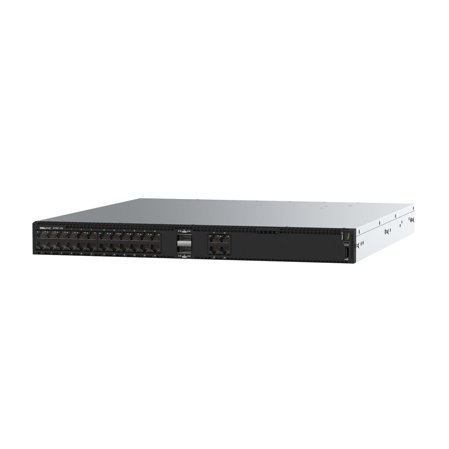 DELL NETWORKING DELL EMC SWITCH S4128T-ON 1U PERP 28 X 10GBASE-T 2 X QSFP28IO TO PSU DELL EMC SWITCH S4128T-ON 1U 28 X 10GBASE-T 2 X QSFP28IO TO PSU