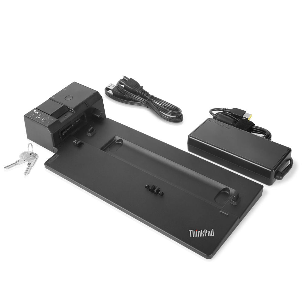 Lenovo Docking Station ThinkPad Ultra, 2x USB C, 4x USB 3.0, 2x DisplayPort, 1x RJ-45, Negro
