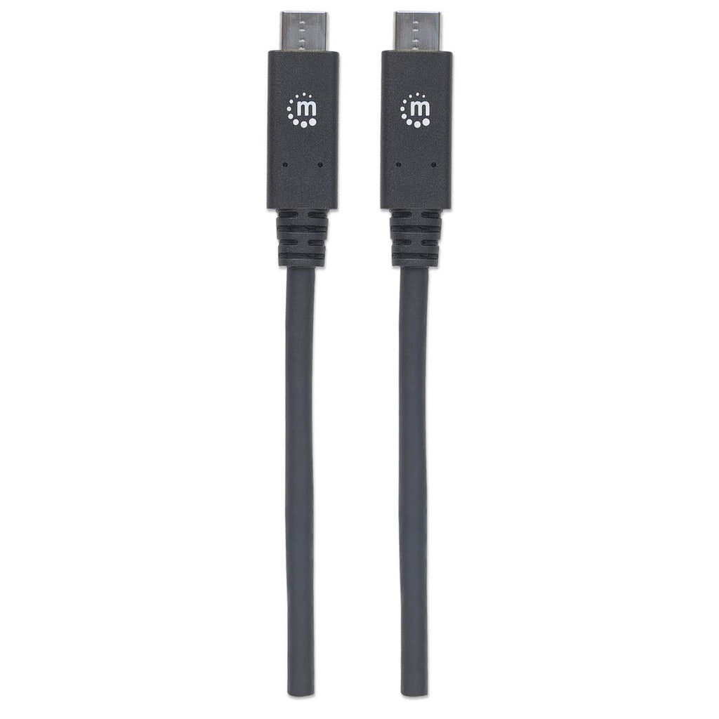 Cable Manhattan 355223, Cable USB C Macho - USB C Macho, 1 Metro, Negro