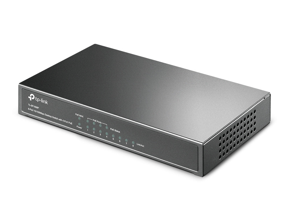 TP-LINK SWITCH ESCRITORIO DE 8 PUERTOS PERP ETHERNET CON 4 PUERTOS POE SIN A