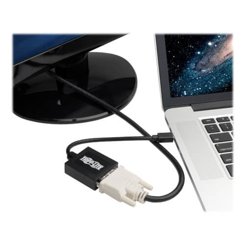 Adaptador Tripp Lite P137-06N-DVIB Mini DisplayPort Macho - DVI-I Hembra, Negro