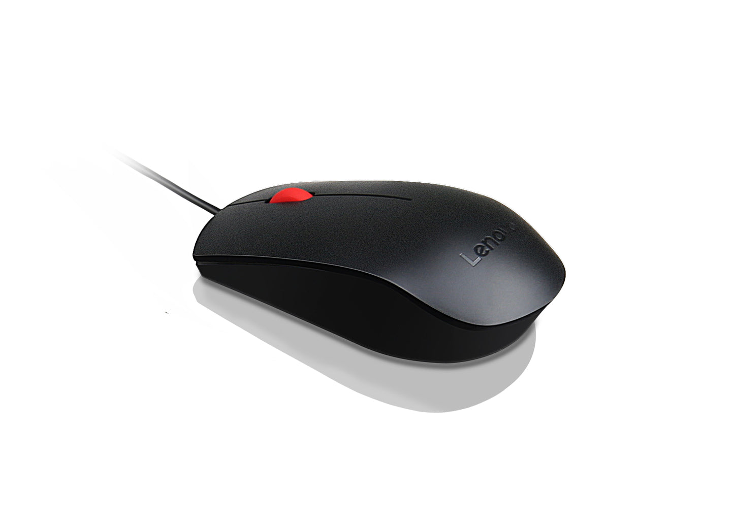 Ratón Essential Lenovo, Alámbrico, USB, Negro