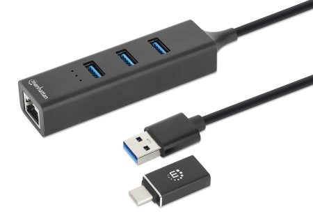 INTRACOM ADAPTADOR USB V3.0 USB AC A REDDOCK GB HUB 3 PTOS ADAPTADOR USB V3.0 USB AC A RED GB HUB 3 PTOS