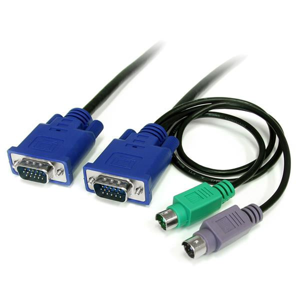 STARTECH CONSIG CABLE KVM 1.8M ULTRA DELGADO CABL VGA PS2 HD15 MACHO A MACHO .