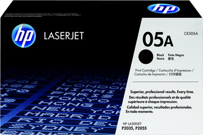 Tóner HP 05A Negro CE505A | Original para HP LaserJet P2035 and P2055 Printer series