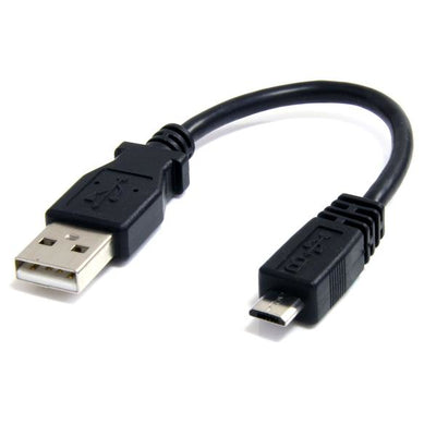 STARTECH CONSIG CABLE 15CM ADAPTADOR CARGADOR CABL MICROUSB B MACHO A USB A MACHO .