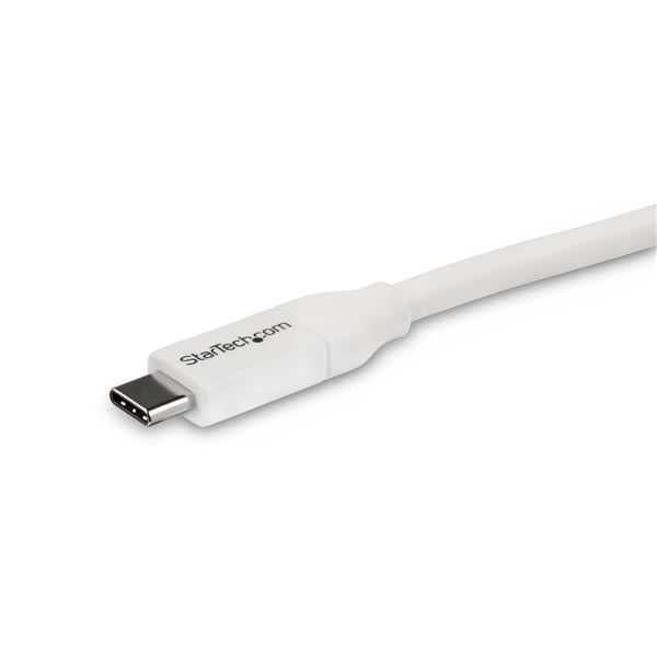 STARTECH CONSIG CABLE DE 4M USB-C A USB TIPO C ADAP CON PD 5A USB 2.0 BLANCO