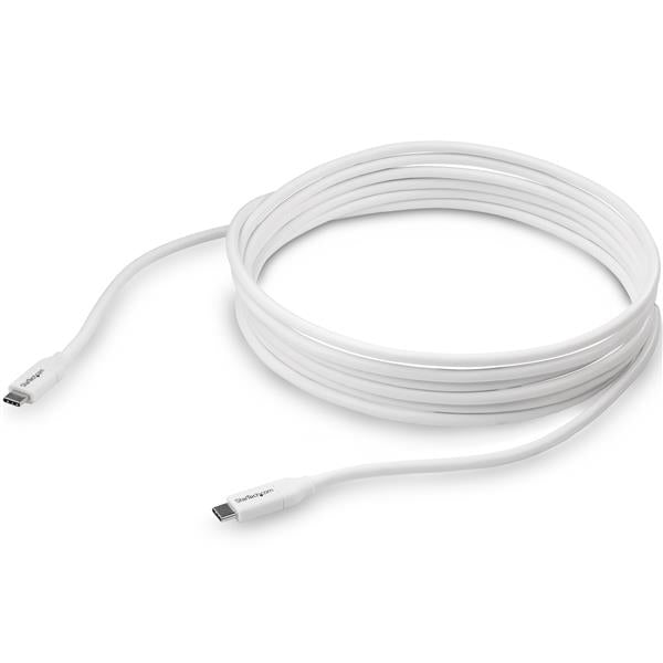 STARTECH CONSIG CABLE DE 4M USB-C A USB TIPO C ADAP CON PD 5A USB 2.0 BLANCO