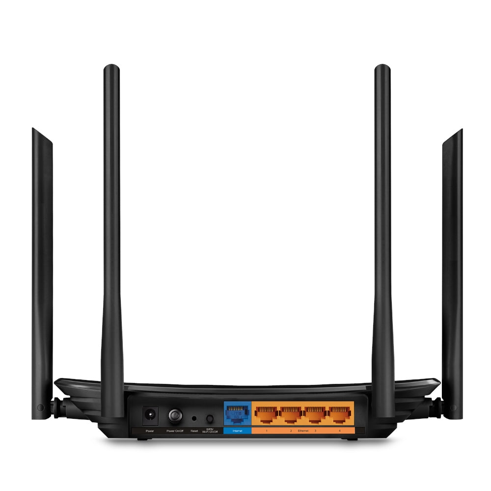 Router TP-Link Gigabit Ethernet de Banda Dual MU-MIMO AC1200 ARCHER C6, Inalámbrico, 867Mbit/s, 5x RJ-45, 2.4/5GHz, 4 Antenas Externas