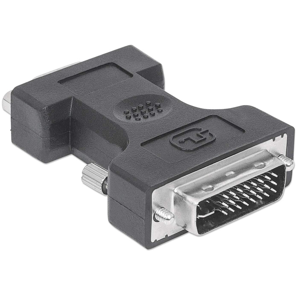 Adaptador DVI A&D 29M MANHATTAN HD15H - 1 x 15-pin HD-15 VGA Female - Níquel Conector - Negro