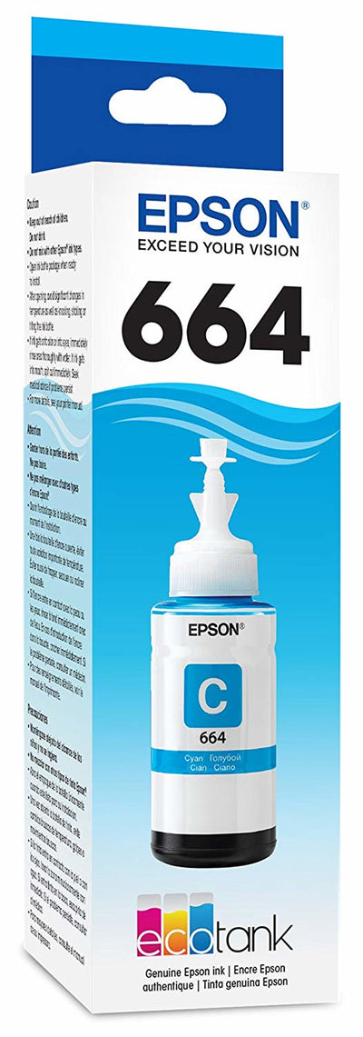 T664220-AL Botella de Tinta Cian T664 Epson
