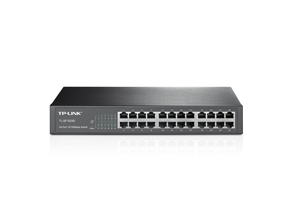 TP-LINK SWITCH DE 24 PUERTOS ETHERNET PERP DE ESCRITORIO Y MONTAJE EN RACK
