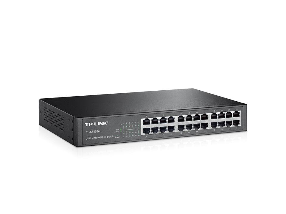 TP-LINK SWITCH DE 24 PUERTOS ETHERNET PERP DE ESCRITORIO Y MONTAJE EN RACK