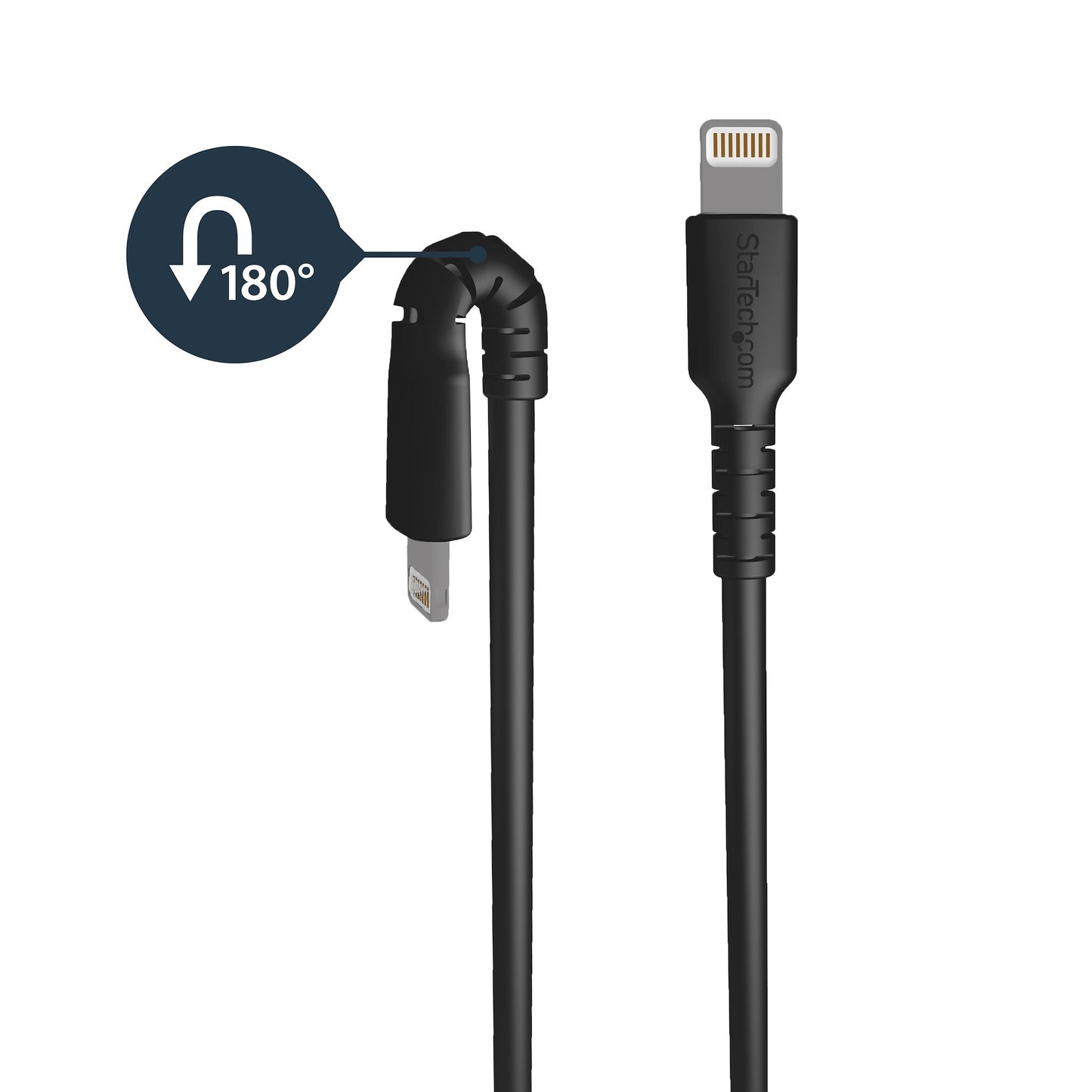 STARTECH CONSIG CABLE DE 2M USB A LIGHTNING CABL CERTIFICADO MFI APPLE NEGRO