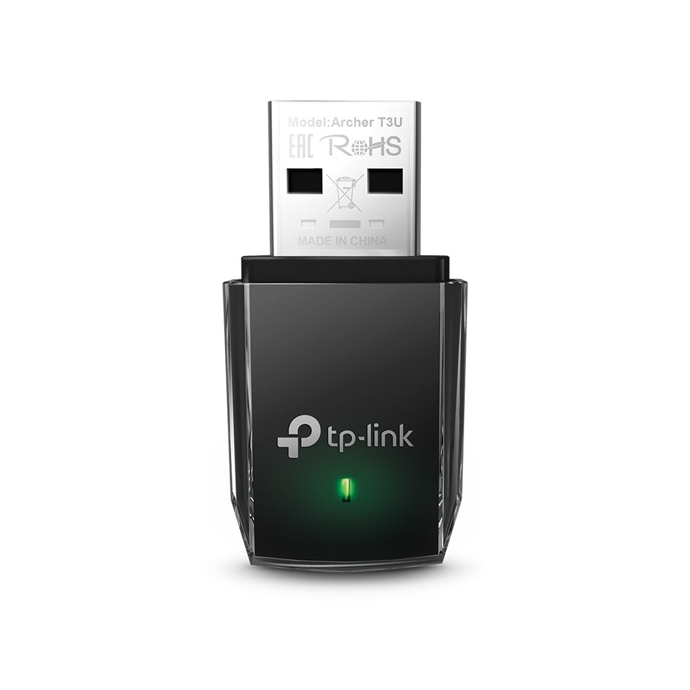 Adaptador de Red TP-LinkUSB Archer T3U, Alámbrico, WLAN, 1267 Mbit/s, 2.4/5GHz