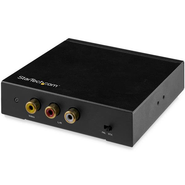 Convertidor HDMI a RCA con Audio, Adaptador de Video Compuesto, NTSC/PAL, 1080p, Caja Convertidora Para Puertos de Salida Amarillo, blanco y Rojo