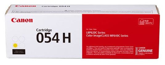 3025C001AA Tóner Canon Cartridge 054H Alto Rendimiento Amarillo, 2300 Páginas