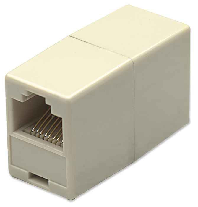 COPLE EMPALMADOR RJ45 MODULAR CPNT CAT5E EN LINEA HEMBRA A HEMBRA UTP