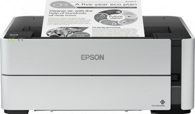 Impresora EPSON EcoTank M1180, Inyección de tinta Monocromática, USB, WiFi, Ethernet, Dúplex, Oficina y Hogar