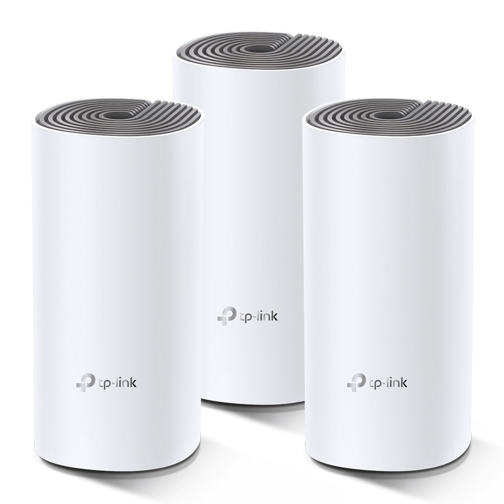 Router TP-Link con Sistema de Red Wi-Fi en Malla AC1200 Deco E4, 867Mbit/s, 2.4/5GHz, 2 Antenas Internas - 3 Piezas