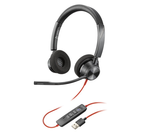 HP INC POLY AUDIFONOPOLY BLACKWIRE 3320 ACCS STEREO USB A COLOR NEGRO
