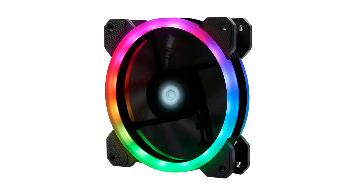 VORAGO ACCS VORAGO KIT VENTILADORES GAME FAN FACTOR 3 FANS 120MM RGB 2 TIRAS LE