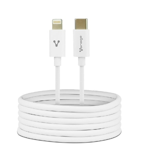 VORAGO CABLE VORAGO CAB-125 TIPO C-LIGCABL HTNING 20W CARGA R PIDA 1M BLANCO CABLE VORAGO CAB-125 TIPO C-LIG HTNING 20W CARGA RÁPIDA 1M BLANCO