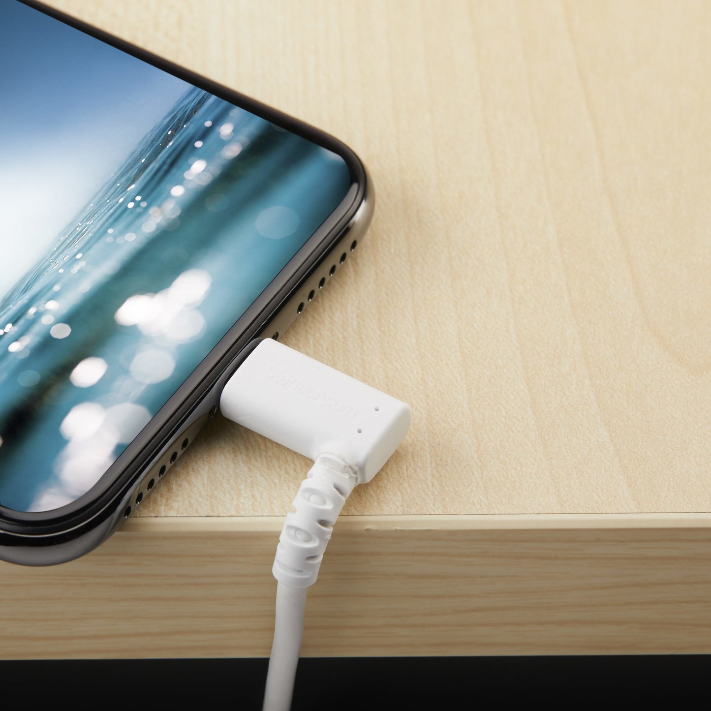 STARTECH CONSIG CABLE ACODADO USB A LIGHTNING CPNT PARA IPHONE DE 1M - MFI - BLANCO