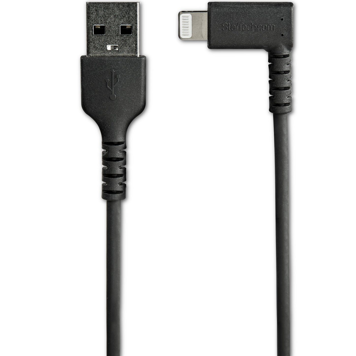 STARTECH CONSIG CABLE ACODADO USB A LIGHTNING STND PARA IPHONE DE 2M - MFI - NEGRO
