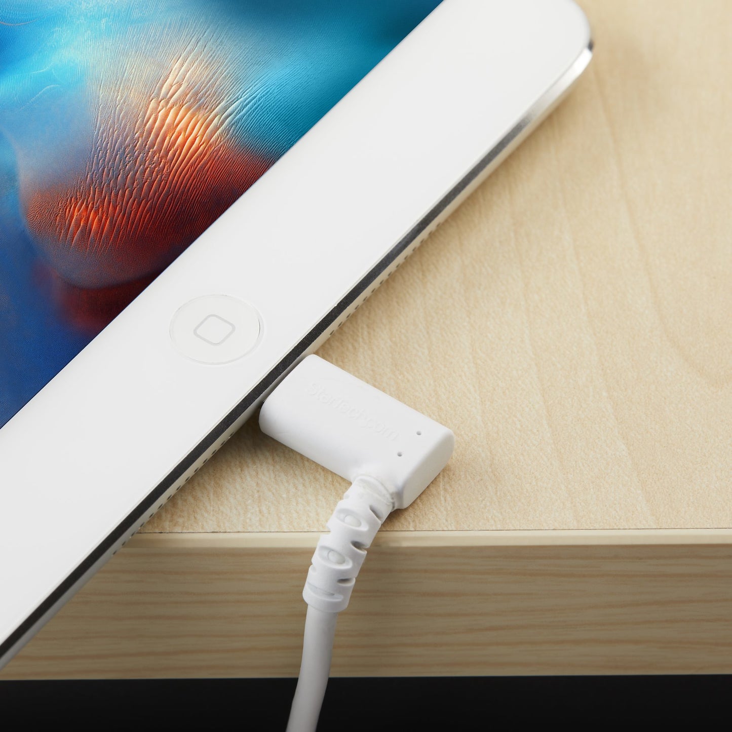 STARTECH CONSIG CABLE ACODADO USB A LIGHTNING CPNT PARA IPHONE DE 2M - MFI - BLANCO