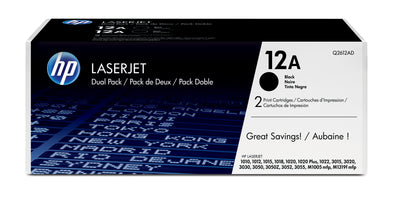 Tóner HP 12A Negro Q2612AD | Original para HP LaserJet 1010, HP 1012