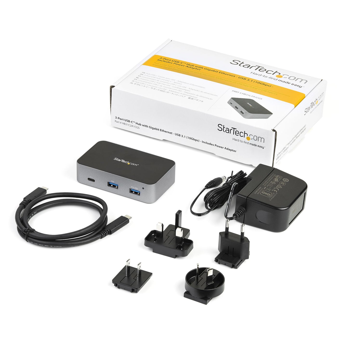 STARTECH CONSIG ADAPTADOR HUB USB-C DE 3 PUERT PERP 2X USB A USB C - 10 GBPS