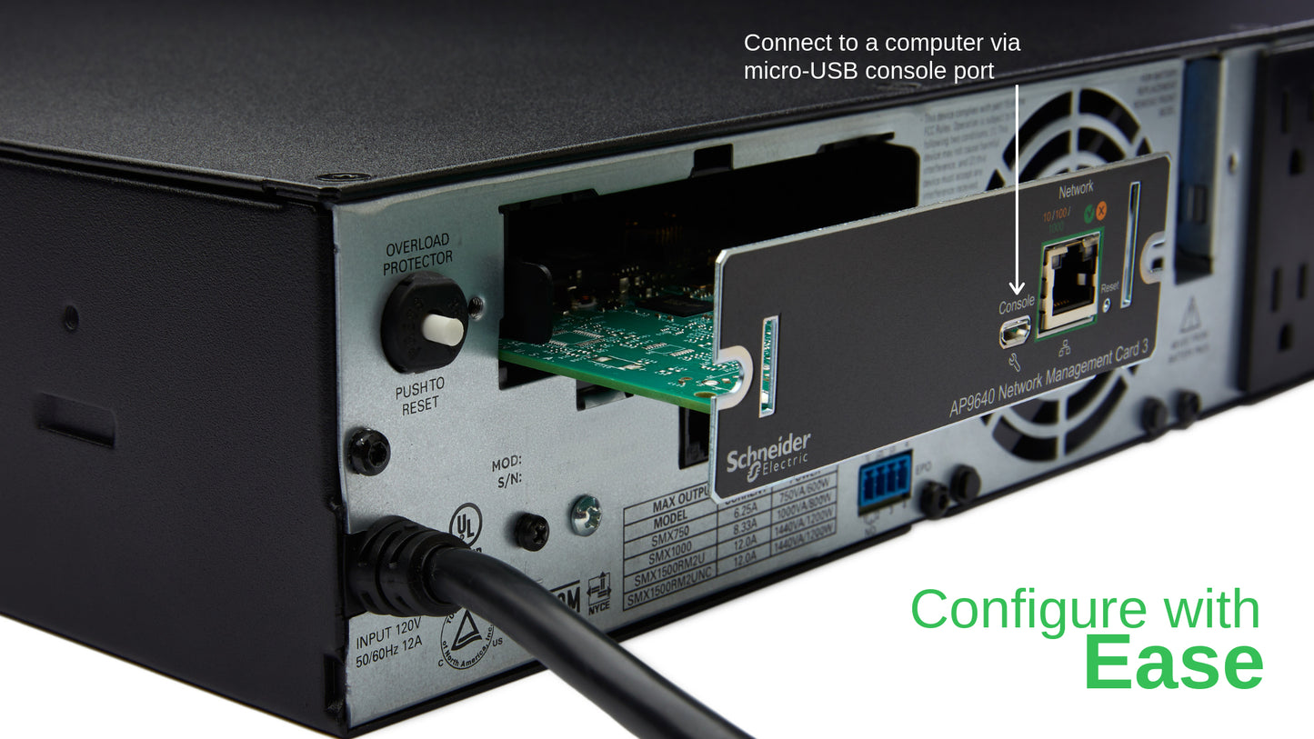 APC by Schneider Electric AP9640 Adaptador de gestión para UPS - USB