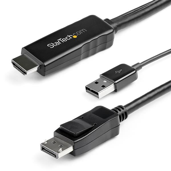 Cable StarTech.com HD2DPMM3M, HDMI 1.4 Macho - DisplayPort 1.2 Macho, –  Compusistemas ®