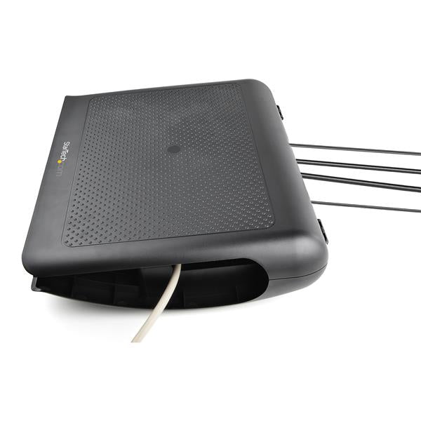 StarTech Reposapiés Ergonómico Basculante con Gestor de Cables/Almacenamiento