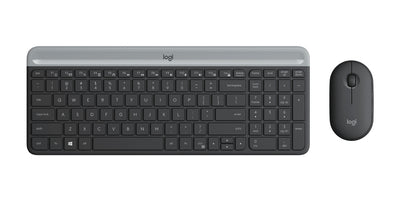 Kit de teclado y mouse MK470 Logitech, Inalámbrico, USB, Negro/Grafito (Español)