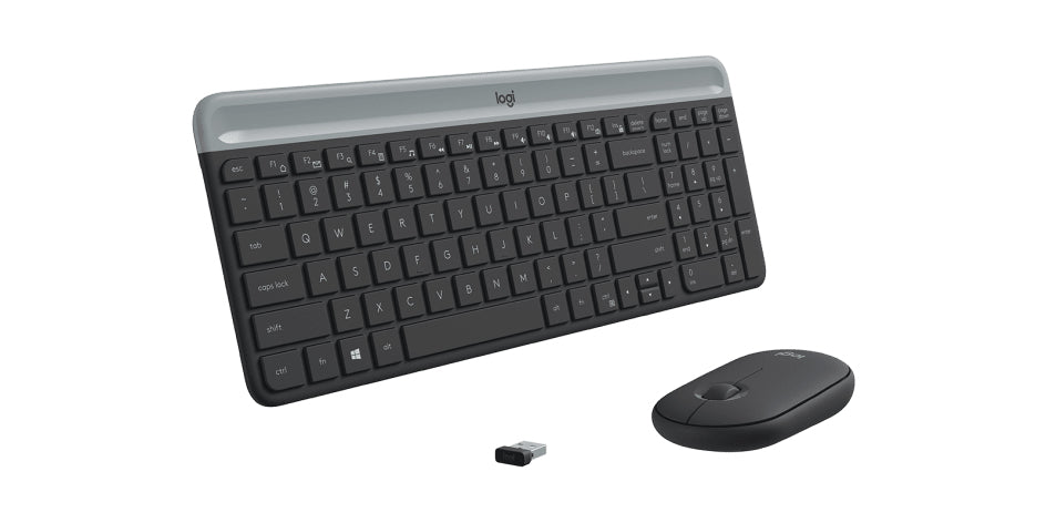 Kit de teclado y mouse MK470 Logitech, Inalámbrico, USB, Negro/Grafito (Español)
