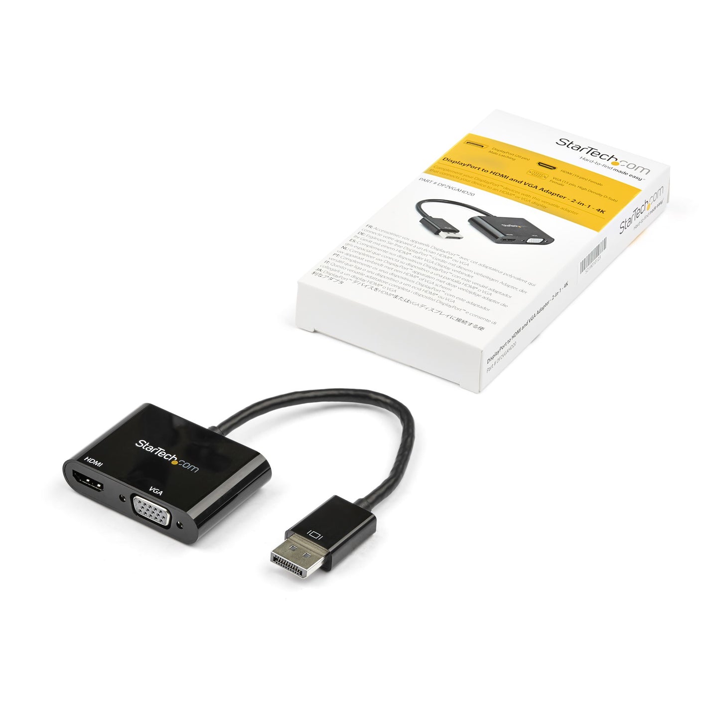 STARTECH CONSIG CONVERTIDOR DP A HDMI O VGA ADAP 4K 60HZ - PARA MAC WINDOWS