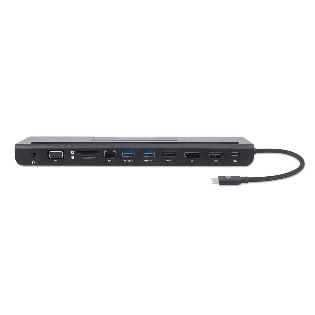 Manhattan Docking Station 153478, 2x USB 3.2, 1x USB 2.0, 1x HDMI,1x RJ-45, Negro