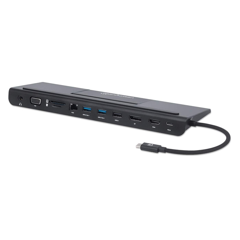 Manhattan Docking Station 153478, 2x USB 3.2, 1x USB 2.0, 1x HDMI,1x RJ-45, Negro