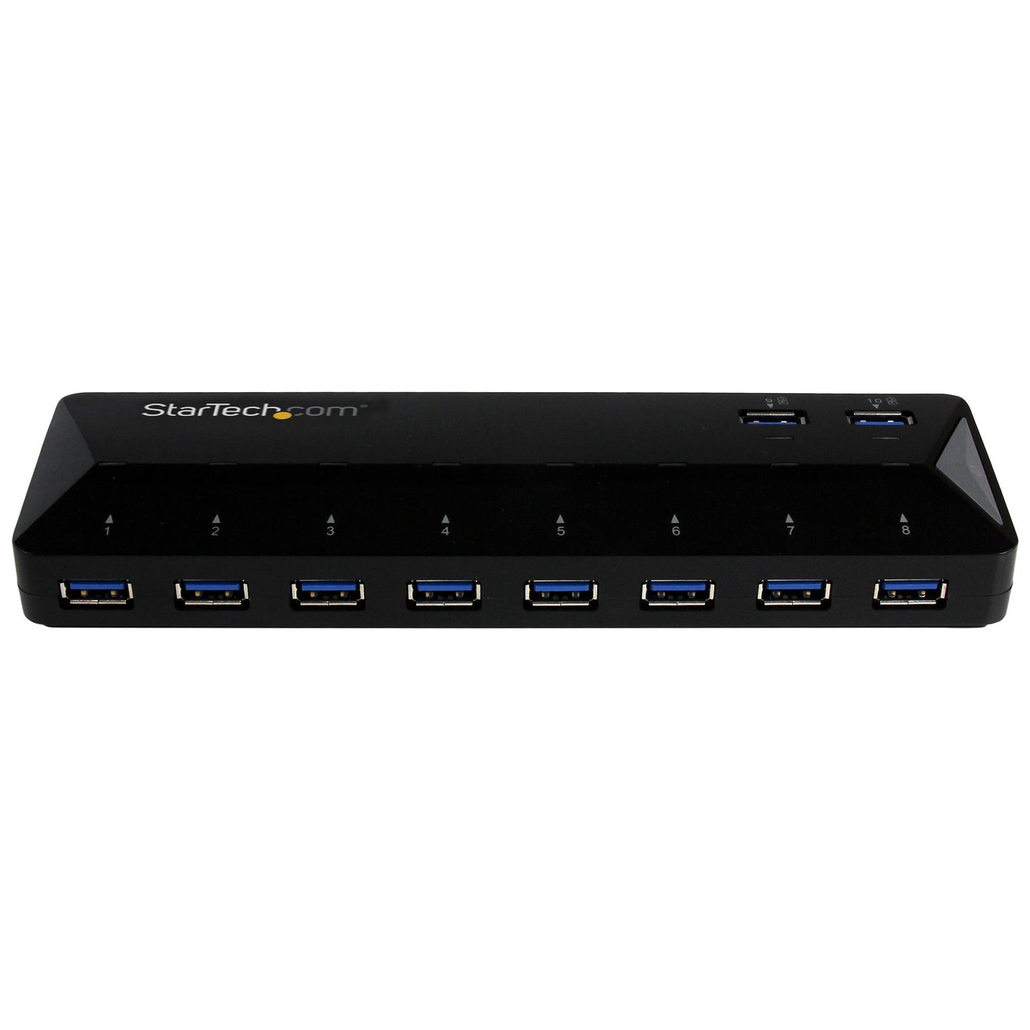 Concentrador USB 3.0 STARTECH de 10 Puertos - 5Gbps - Hub con Puertos de Carga y Sincronización - 2 Puertos de 1.5A, color negro