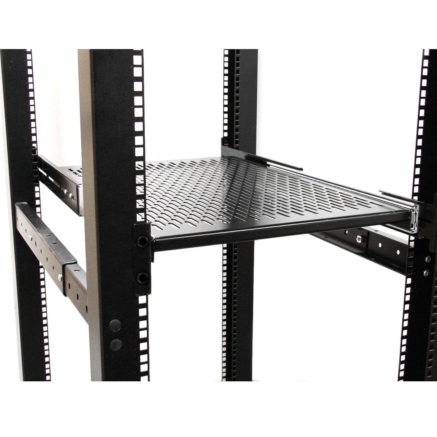 STARTECH CONSIG CHAROLA DESLIZANTE PERFORADA RACK 2U AJUSTABLE DE RACK 22.7KG .