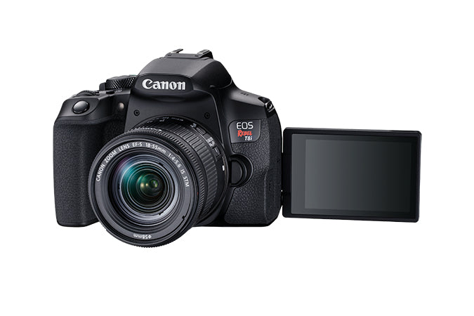CANON CAMARA EOS REBEL T8I CON LENTE PERP EF-S 18 55MM IS STM