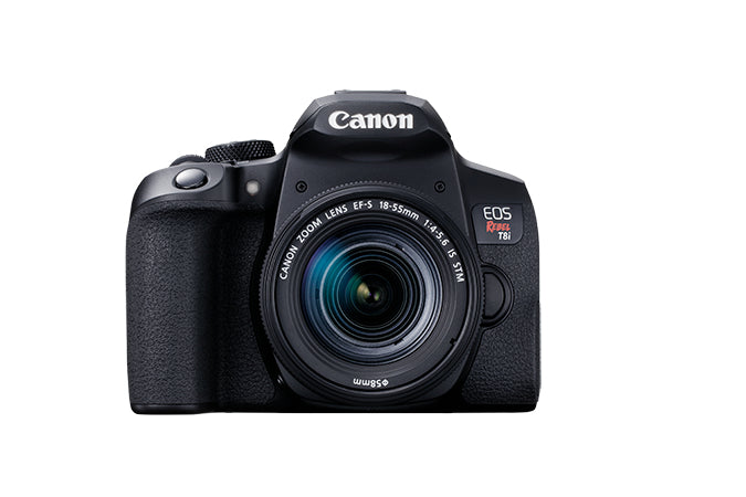 CANON CAMARA EOS REBEL T8I CON LENTE PERP EF-S 18 55MM IS STM
