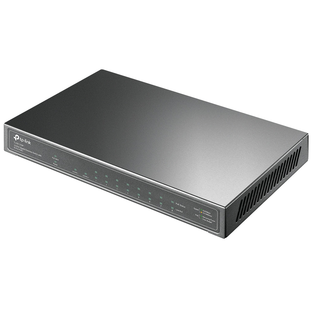 TP-LINK SWITCH DE ESCRITORIO GIGABIT PERP DE 10 PUERTOS CON POE DE 8 PUERTOS