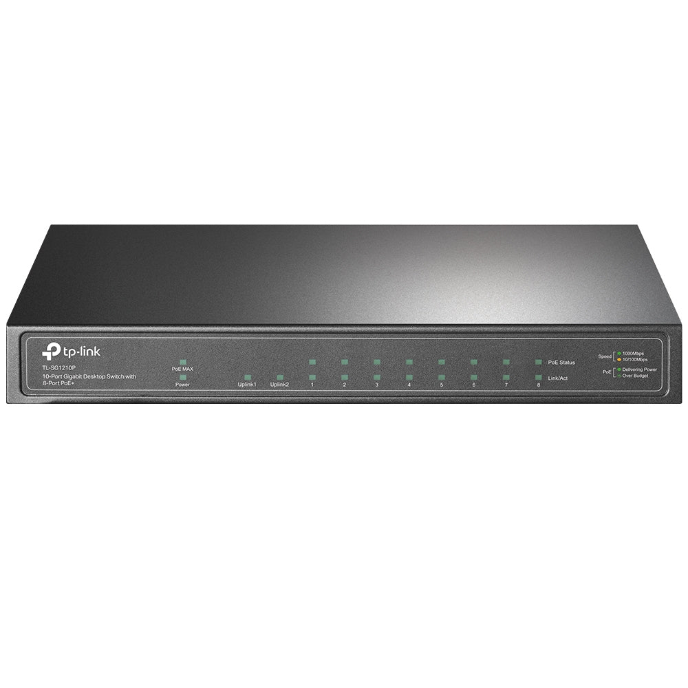 TP-LINK SWITCH DE ESCRITORIO GIGABIT PERP DE 10 PUERTOS CON POE DE 8 PUERTOS