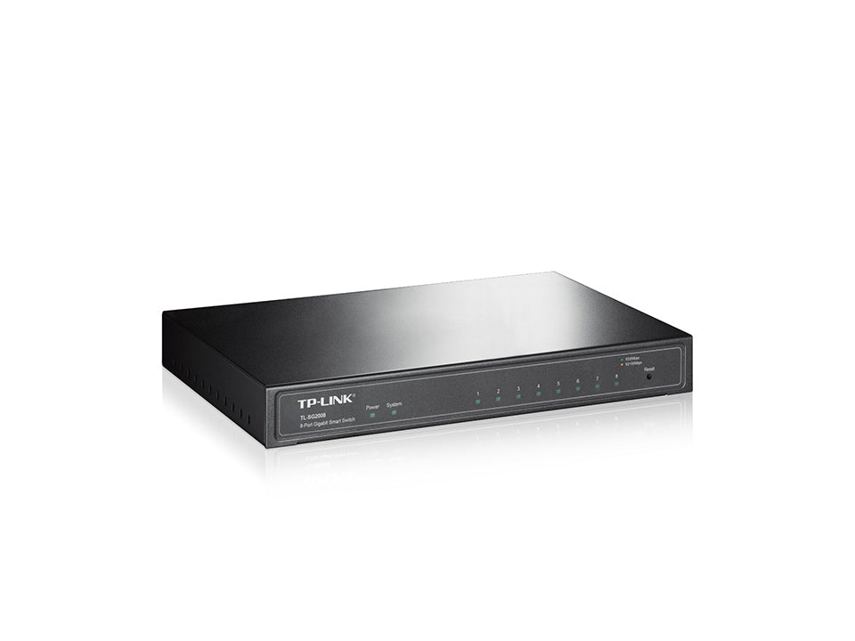 TP-LINK SWITCH JETSTREAM.8 PTOS GIGABITPERP CAPA 2 PARA ESCRITORIO.