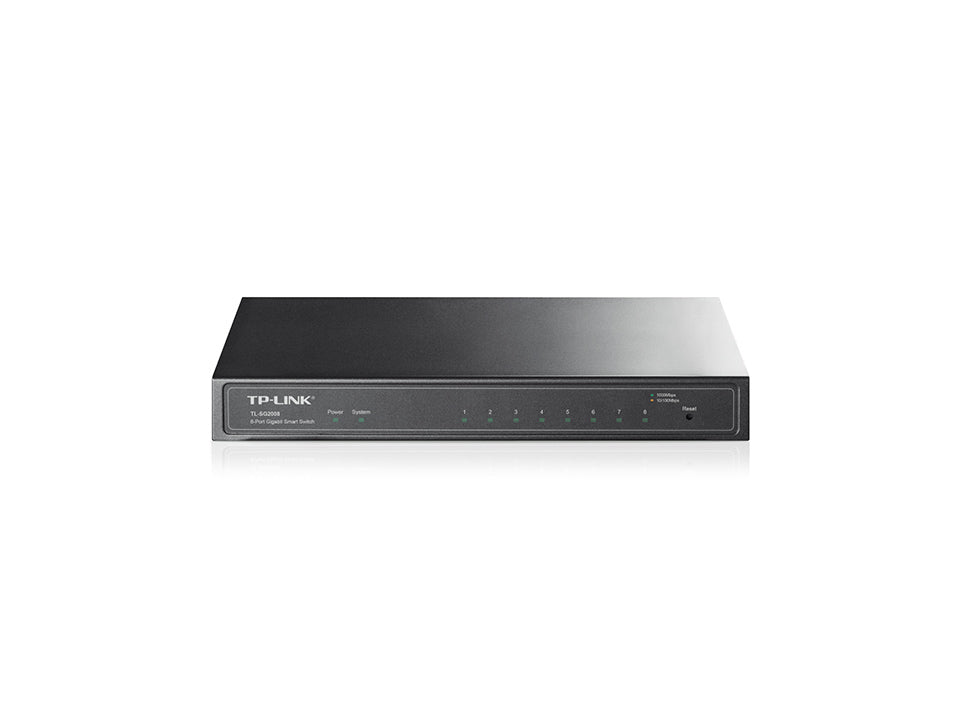 TP-LINK SWITCH JETSTREAM.8 PTOS GIGABITPERP CAPA 2 PARA ESCRITORIO.