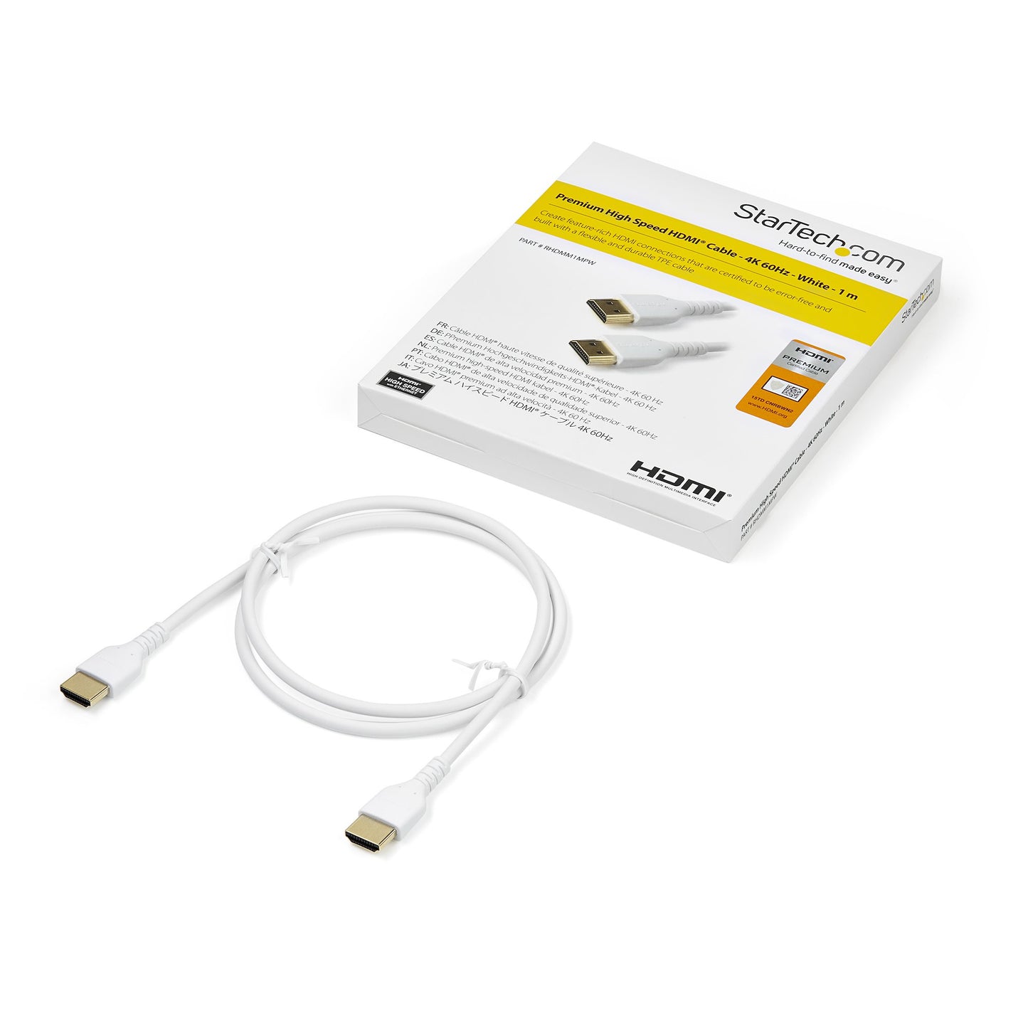 STARTECH CONSIG CABLE HDMI DE ALTA VELOCIDAD CABL DE 1M CON ETHERNET - FIBRA ARAMIDA