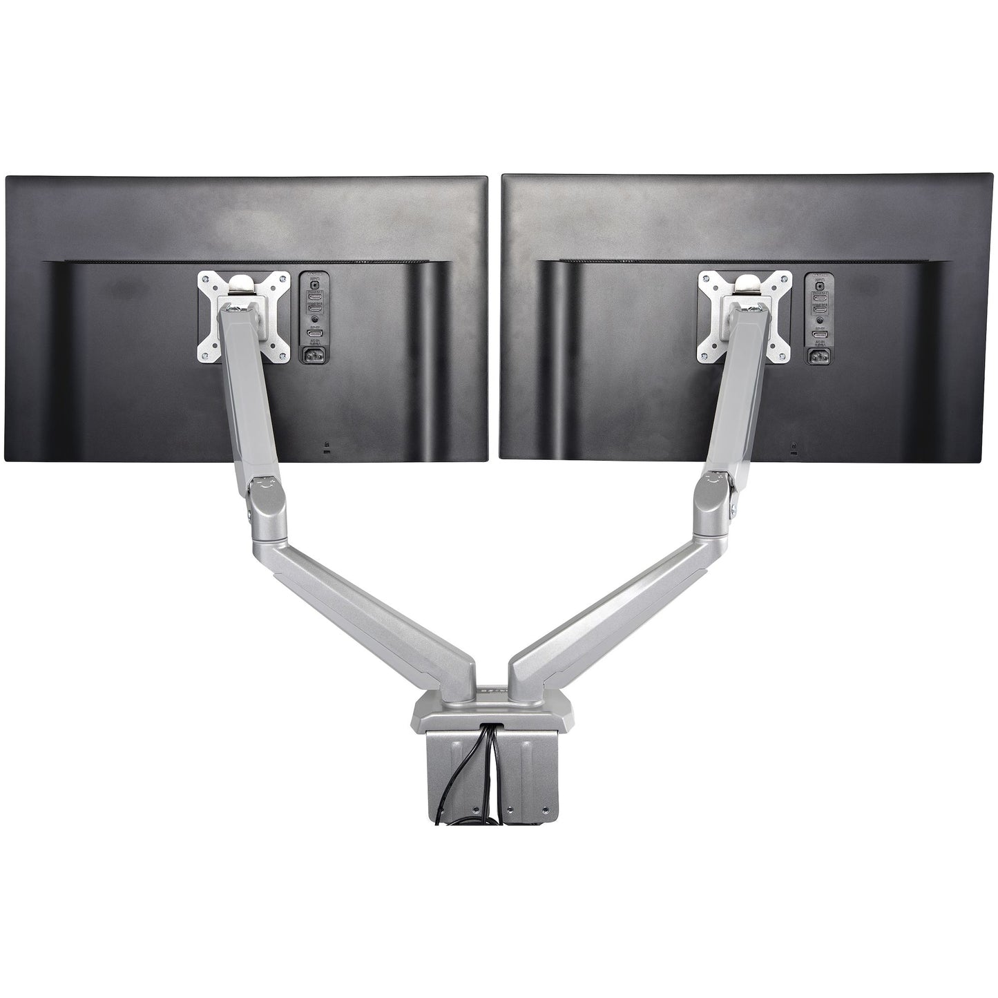 Soporte de Escritorio con brazos para 2 Monitores de 32" y Altura ajustable